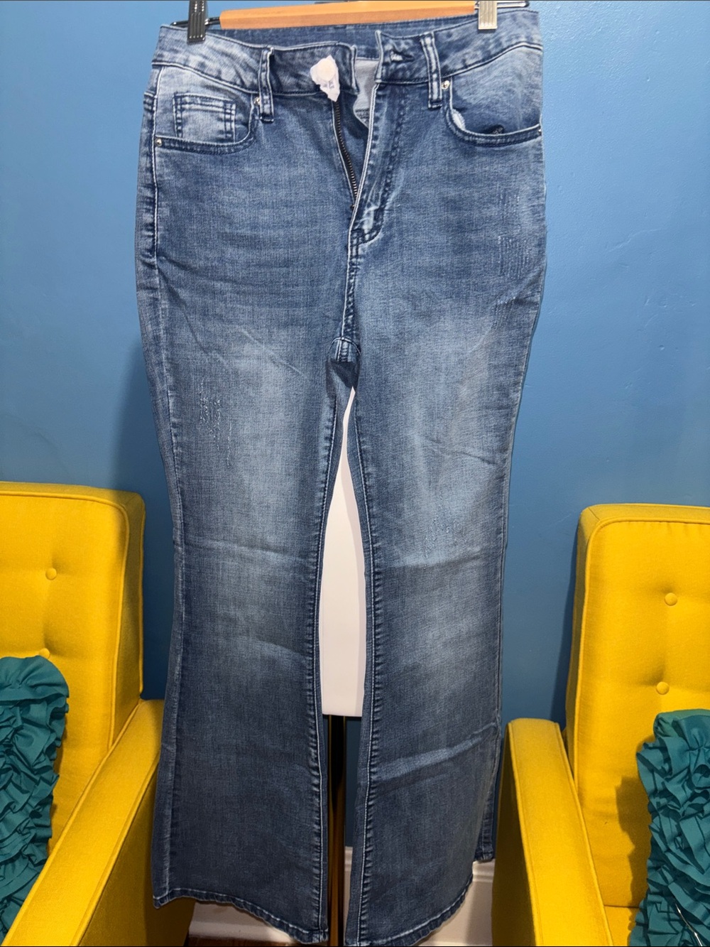 Women's Blue Denim Bootcut Jeans